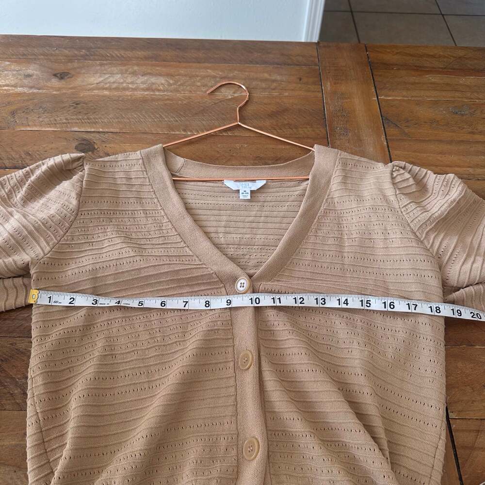 Time & Tru short sleeve v neck cardigan size medium - Picture 6 of 6